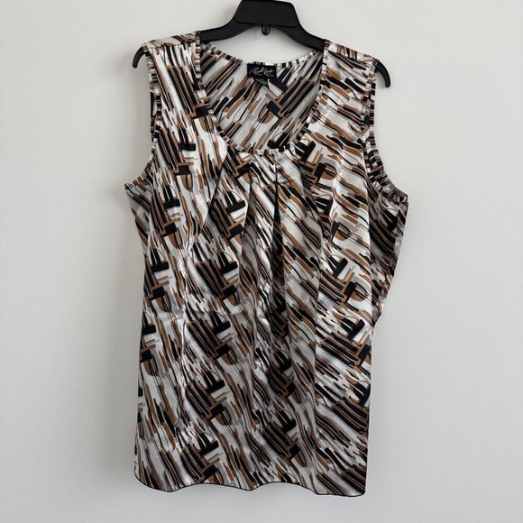 Russell Kemp New York Womens Pullover Sleeveless Blouse Size 2X - Picture 1 of 7